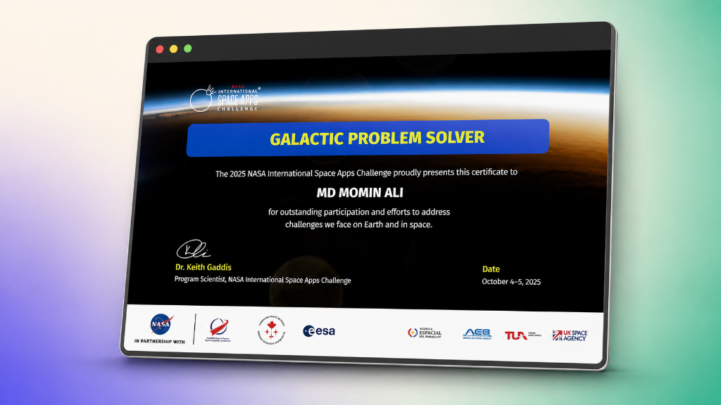 NASA Space Apps Challenge 2025 Galactic Problem Solver