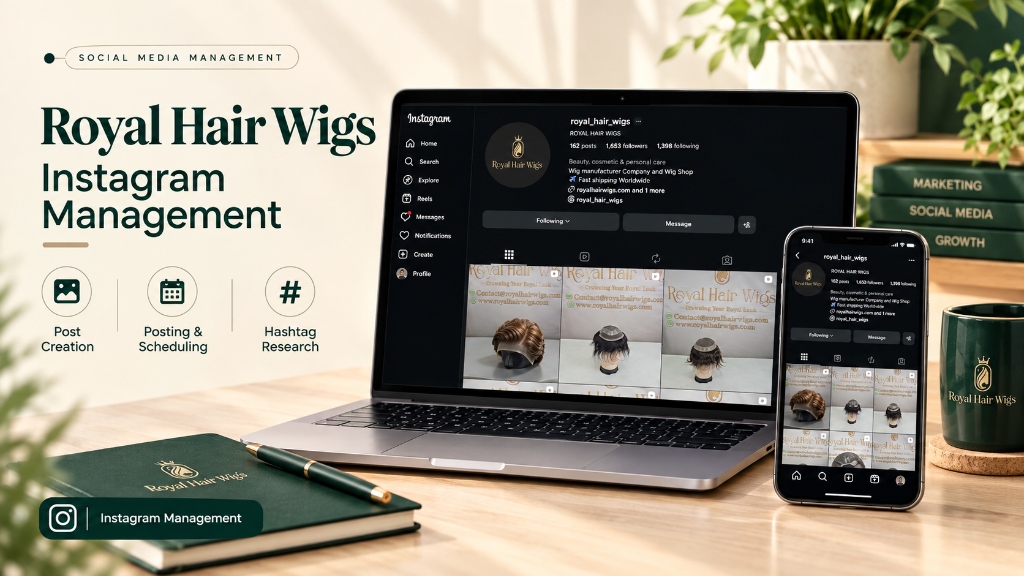 Royal Hair Wigs — Instagram Management